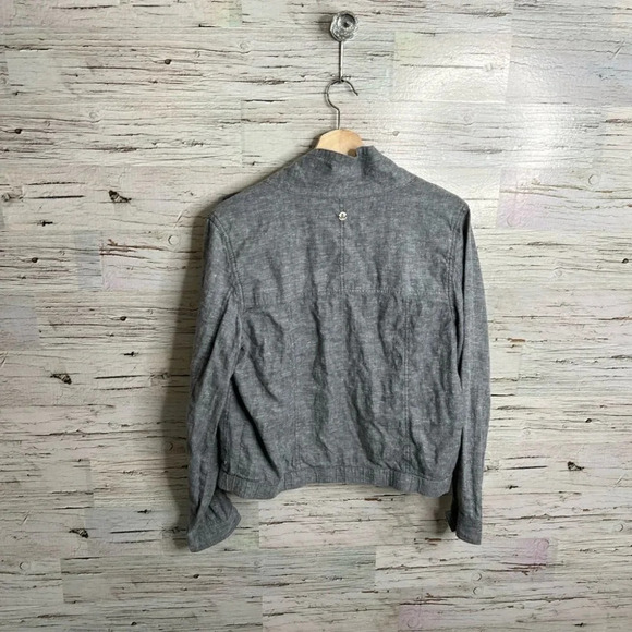 Prana gray jacket bomber size small - Picture 10 of 11